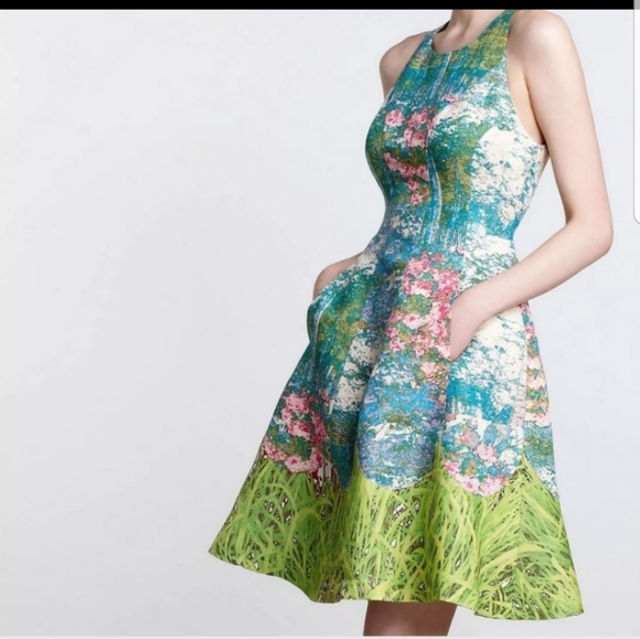 Tracy Reese Monet Garden style Impressionist dress - Picture 8 of 11